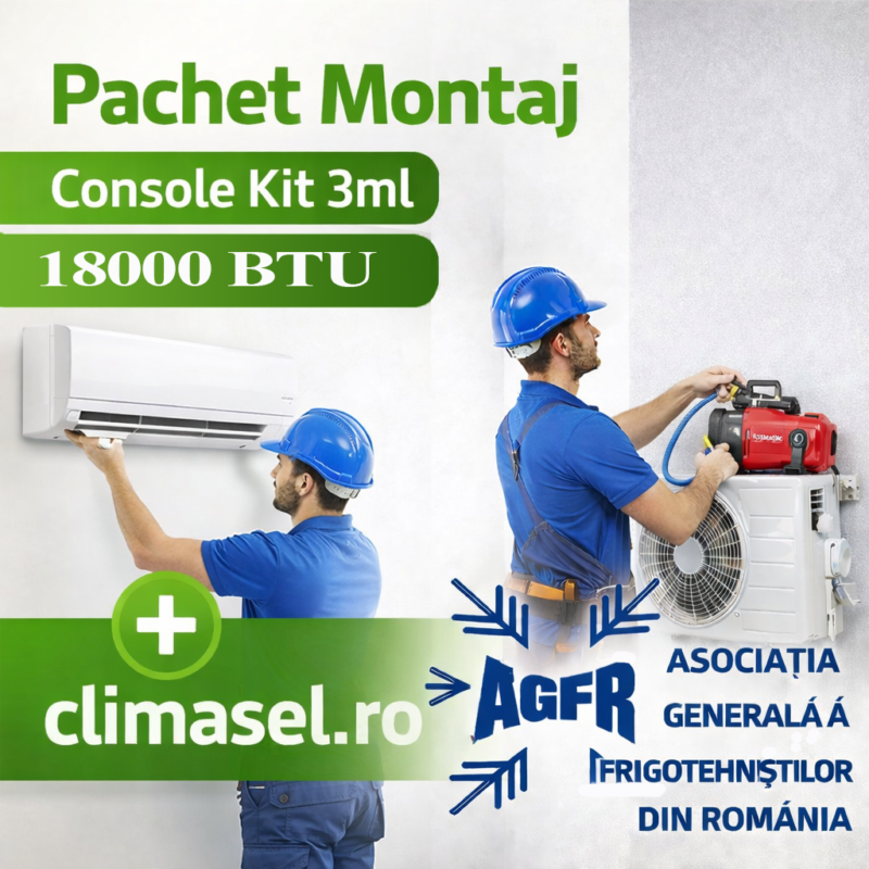 card produs montaj plus 18000 Montaj aer conditionat 15000 - 18000 BTU Plus