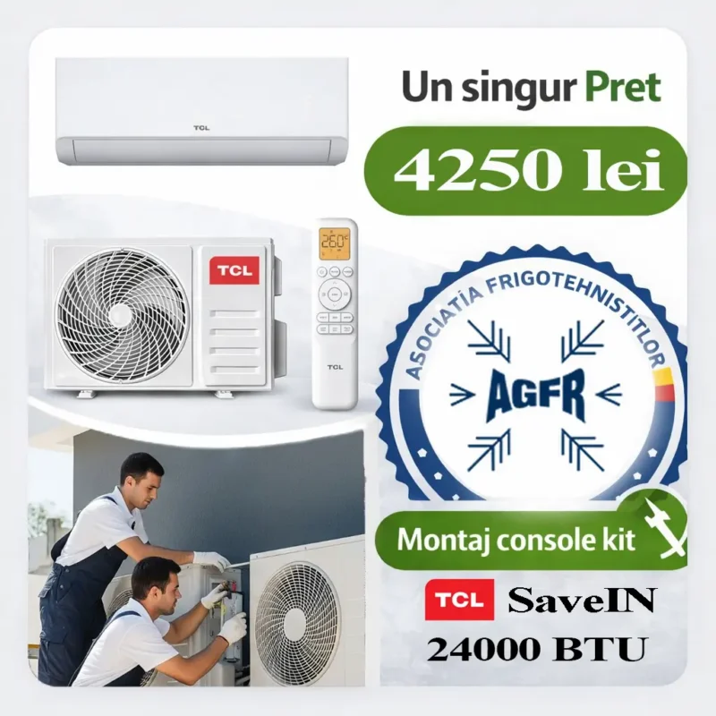 tcl 24000 oferta montaj v1 Oferta aer conditionat TCL SaveIN 24000 BTU A++ cu montaj inclus