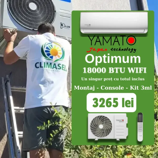 Ofertă aer condiționat Yamato Optimum YW18T2n Inverter 18000 BTU cu Montaj